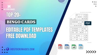 Top 20+ Bingo Cards Editable PDF Templates Free Download