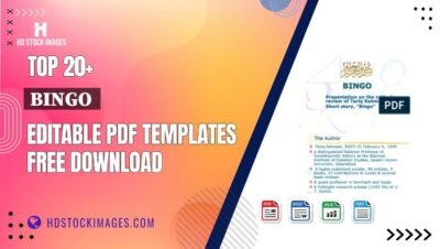 Top 20+ Bingo Editable PDF Templates Free Download