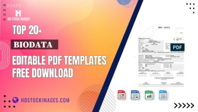 Top 20+ Biodata   Editable PDF Templates Free Download