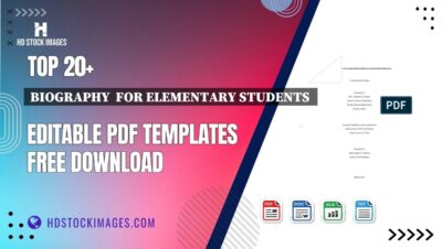 Top 20+ Biography  For Elementary Students  Editable PDF Templates Free Download