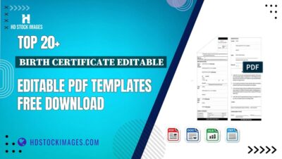 Top 20+ Birth Certificate Editable Editable PDF Templates Free Download