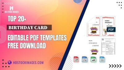 Top 20+ Birthday Card    Editable PDF Templates Free Download