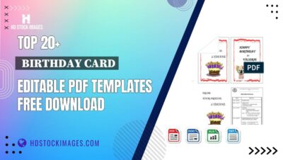 Top 20+  Birthday Card Editable PDF Templates Free Download