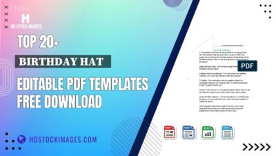 Top 20+ Birthday Hat   Editable PDF Templates Free Download