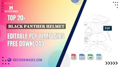 Top 20+ Black Panther Helmet Editable PDF Templates Free Download