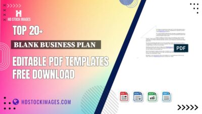 Top 20+ Blank Business Plan   Editable PDF Templates Free Download