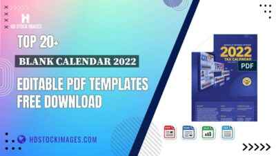 Top 20+ Blank Calendar 2022 Editable PDF Templates Free Download