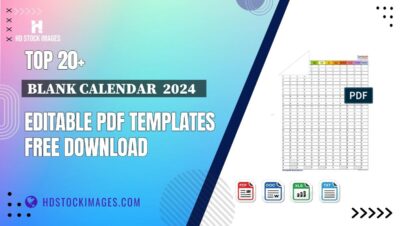 Top 20+ Blank Calendar  2024   Editable PDF Templates Free Download