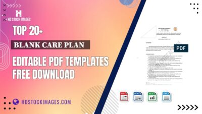 Top 20+ Blank Care Plan   Editable PDF Templates Free Download