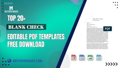 Top 20+ Blank Check  Editable PDF Templates Free Download