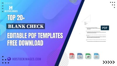 Top 20+ Blank Check Editable PDF Templates Free Download