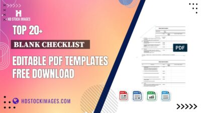 Top 20+ Blank Checklist   Editable PDF Templates Free Download