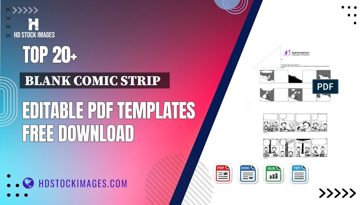 Top 20+ Blank Comic Strip   Editable PDF Templates Free Download