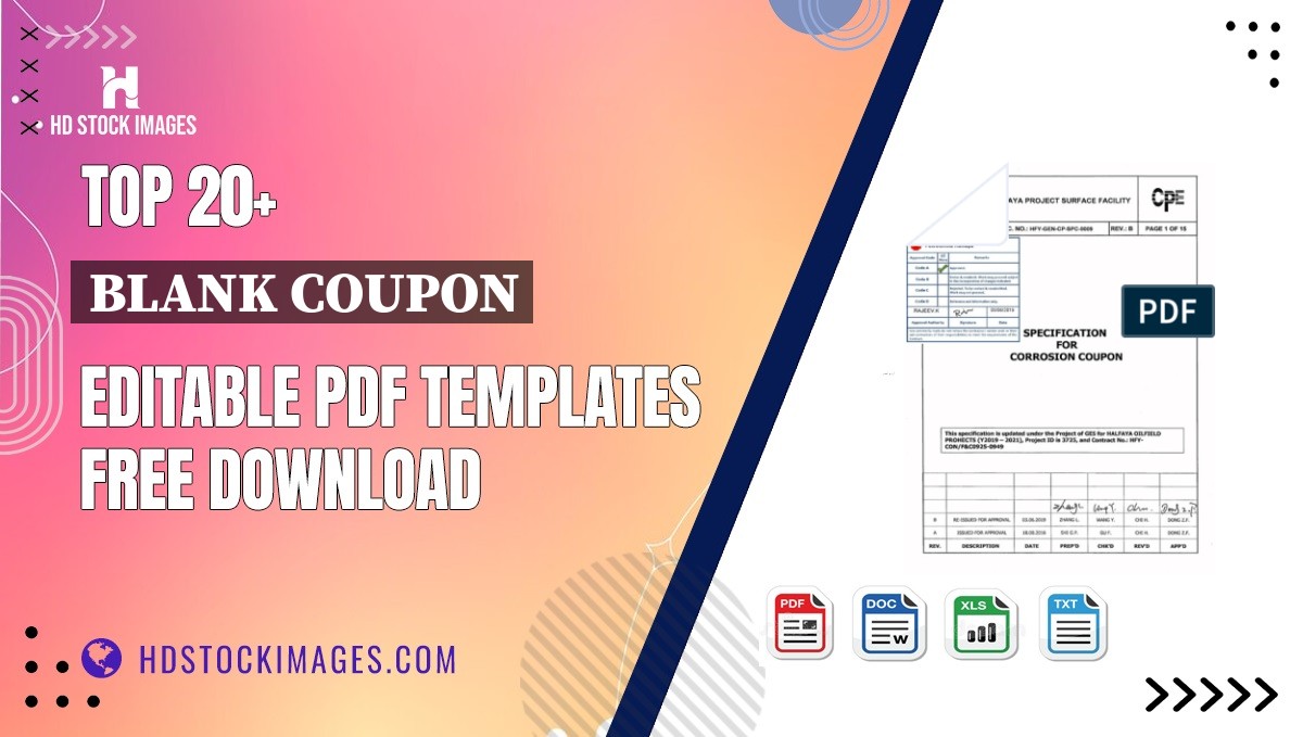 Top 20+ Blank Coupon Editable PDF Templates Free Download