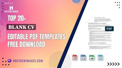 Top 20+ Blank Cv Editable PDF Templates Free Download