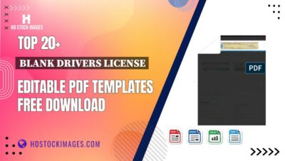 Top 20+ Blank Drivers License Editable PDF Templates Free Download