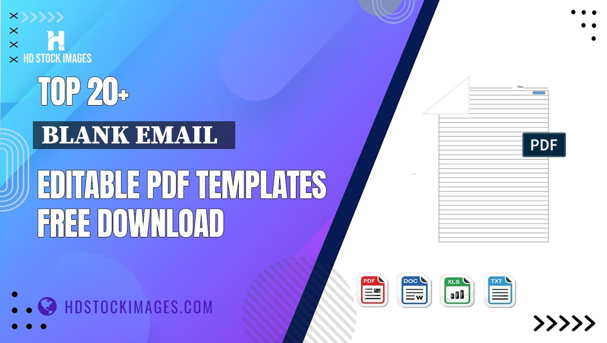 Top 20+ Blank Email   Editable PDF Templates Free Download