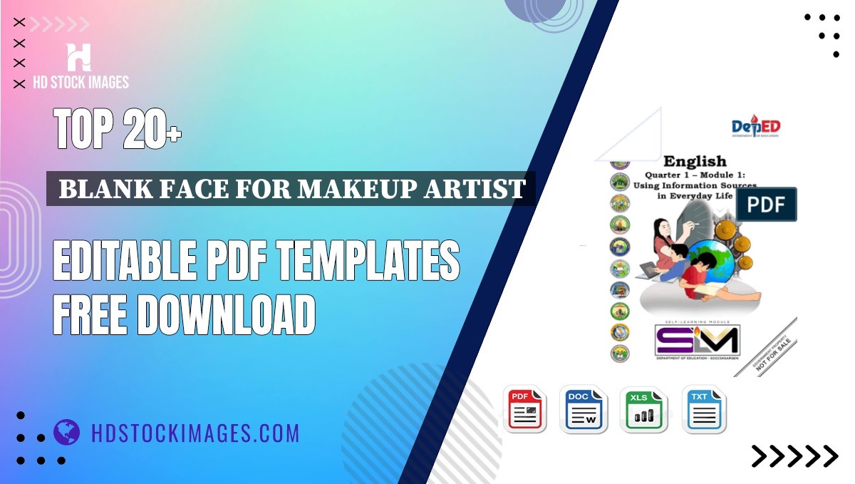 Top 20+ Blank Face For Makeup Artist Editable PDF Templates Free Download