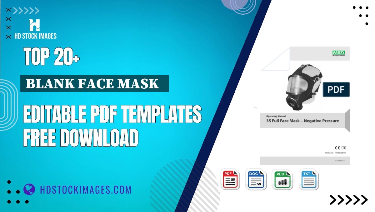 Top 20+ Blank Face Mask   Editable PDF Templates Free Download