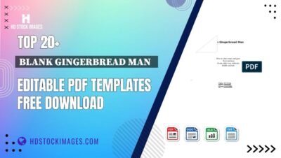 Top 20+ Blank Gingerbread Man   Editable PDF Templates Free Download