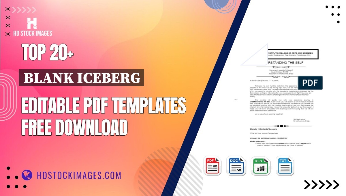 Top 20+ Blank Iceberg Editable PDF Templates Free Download