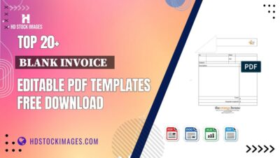 Top 20+ Blank Invoice   Editable PDF Templates Free Download