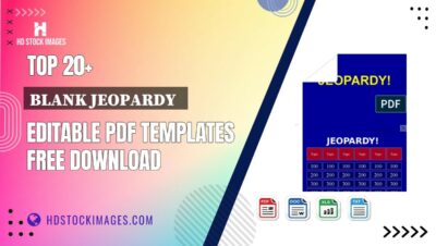 Top 20+ Blank Jeopardy   Editable PDF Templates Free Download