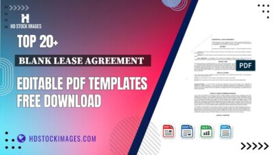 Top 20+ Blank Lease Agreement   Editable PDF Templates Free Download