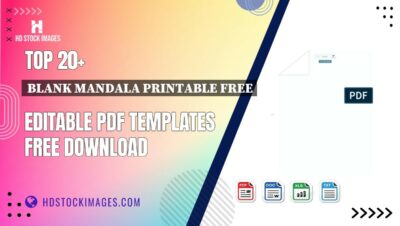 Top 20+ Blank Mandala Printable Free Editable PDF Templates Free Download