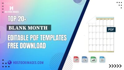Top 20+ Blank Month   Editable PDF Templates Free Download