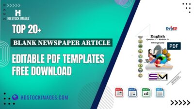 Top 20+ Blank Newspaper Article Editable PDF Templates Free Download