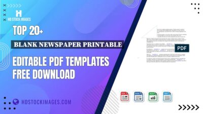 Top 20+ Blank Newspaper Printable Editable PDF Templates Free Download