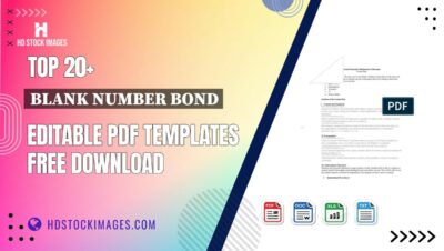 Top 20+ Blank Number Bond Editable PDF Templates Free Download