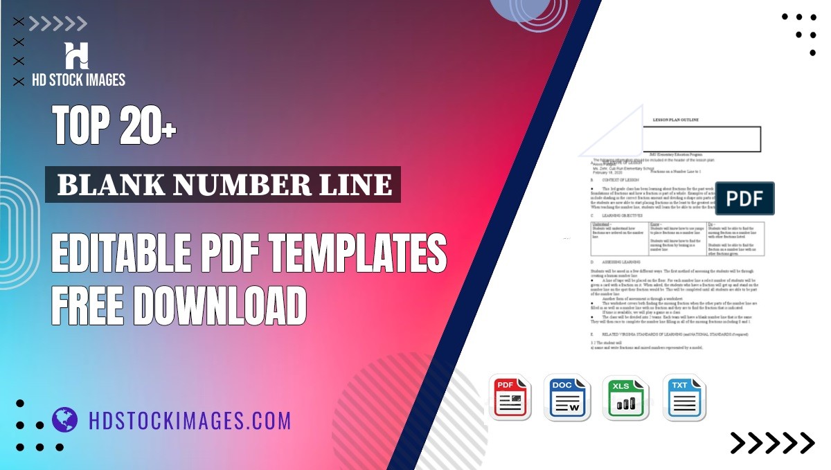 Top 20+ Blank Number Line Editable PDF Templates Free Download