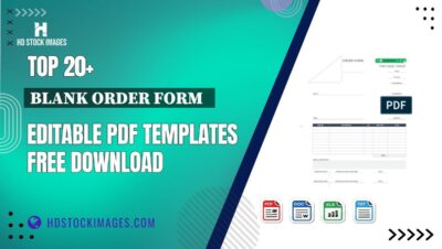 Top 20+ Blank Order Form   Editable PDF Templates Free Download