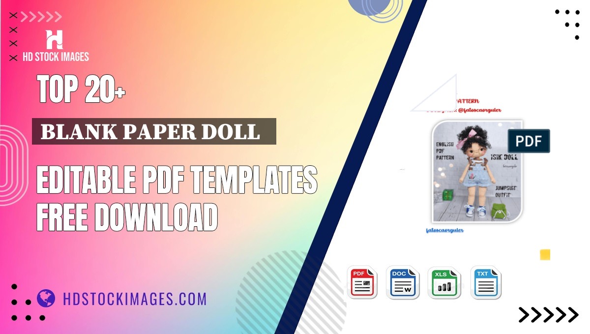 Top 20+ Blank Paper Doll   Editable PDF Templates Free Download