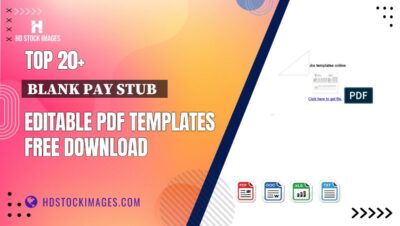 Top 20+ Blank Pay Stub   Editable PDF Templates Free Download