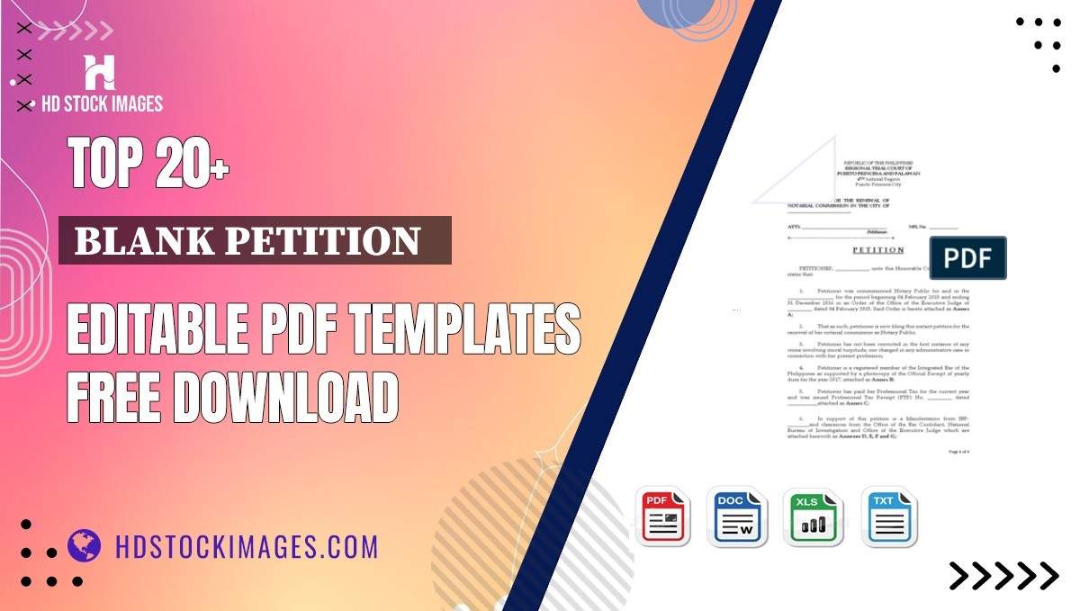 Top 20+ Blank Petition   Editable PDF Templates Free Download