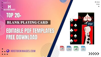 Top 20+ Blank Playing Card   Editable PDF Templates Free Download