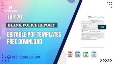 Top 20+ Blank Police Report Editable PDF Templates Free Download