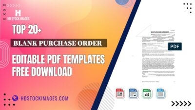 Top 20+ Blank Purchase Order   Editable PDF Templates Free Download