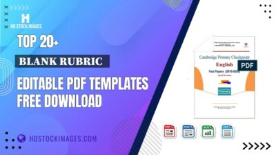 Top 20+ Blank Rubric   Editable PDF Templates Free Download