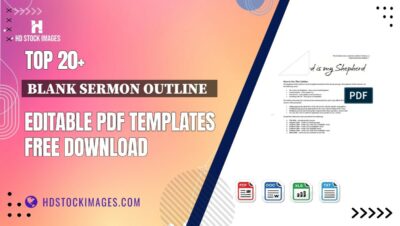 Top 20+ Blank Sermon Outline Editable PDF Templates Free Download