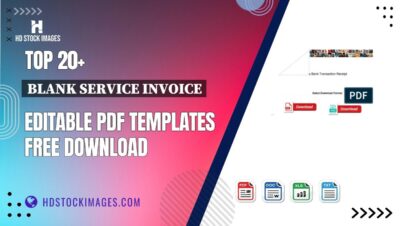 Top 20+ Blank Service Invoice Editable PDF Templates Free Download