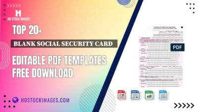 Top 20+ Blank Social Security Card   Editable PDF Templates Free Download