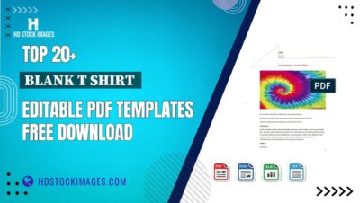 Top 20+ Blank T Shirt  Editable PDF Templates Free Download