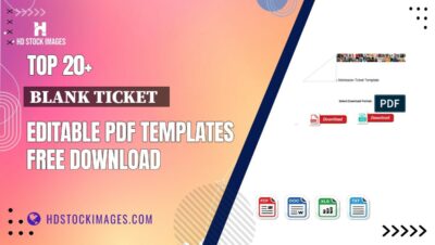 Top 20+ Blank Ticket   Editable PDF Templates Free Download