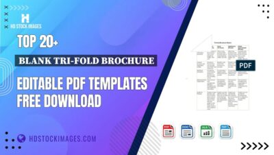 Top 20+ Blank Tri-fold Brochure Editable PDF Templates Free Download