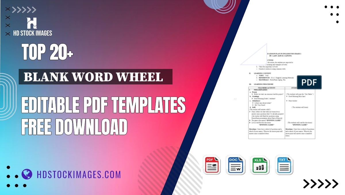 Top 20+ Blank Word Wheel   Editable PDF Templates Free Download