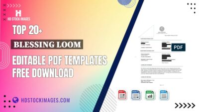 Top 20+ Blessing Loom Editable PDF Templates Free Download